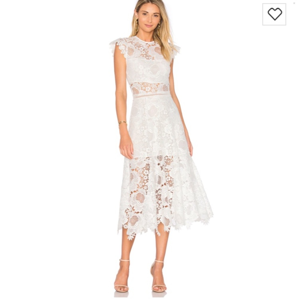 Karina Grimaldi Beautiful White Lace dress XS